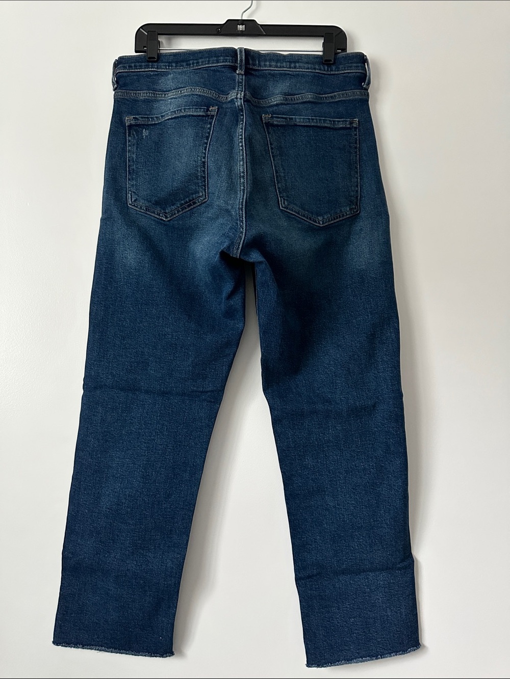 Banana Republic Premium Denim Women Jeans Size 31 Mid Rise Straight Raw Hem - Picture 2 of 8